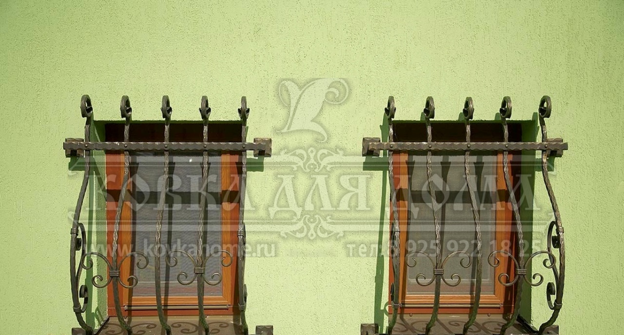 Решетки на окна классическая ковка №26